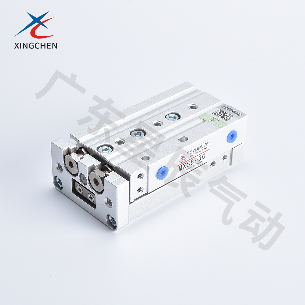 氣動滑臺(十字滾柱導軌)/雙缸型 MXS系列